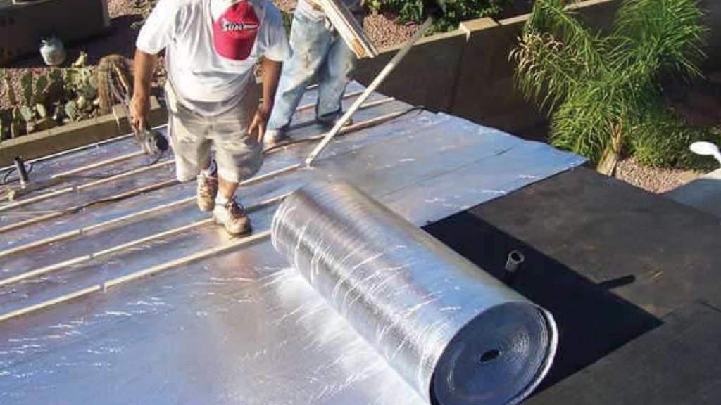 Insulation reflective in the rooft